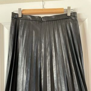 Size 4 J. Crew vegan leather pleated mini skirt